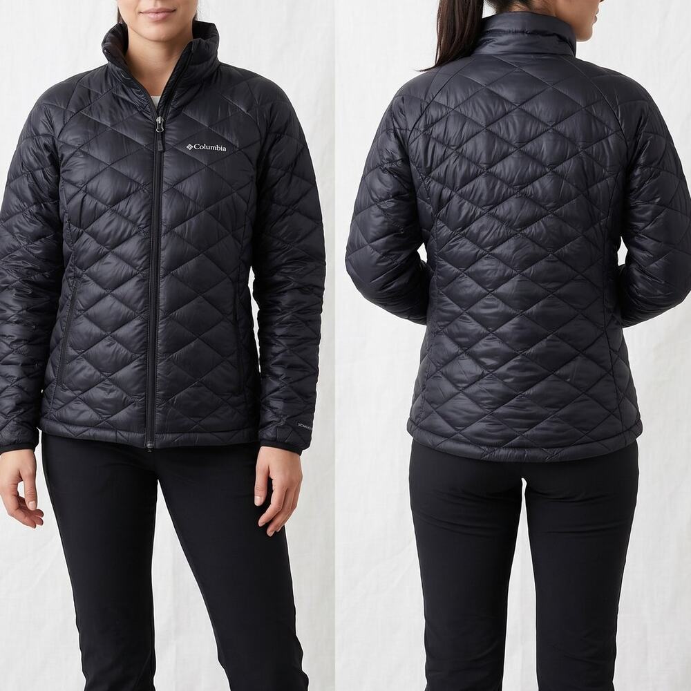 Columbia Omni Heat Womens XL Puffer Jacket with Diamond Quilted Pattern